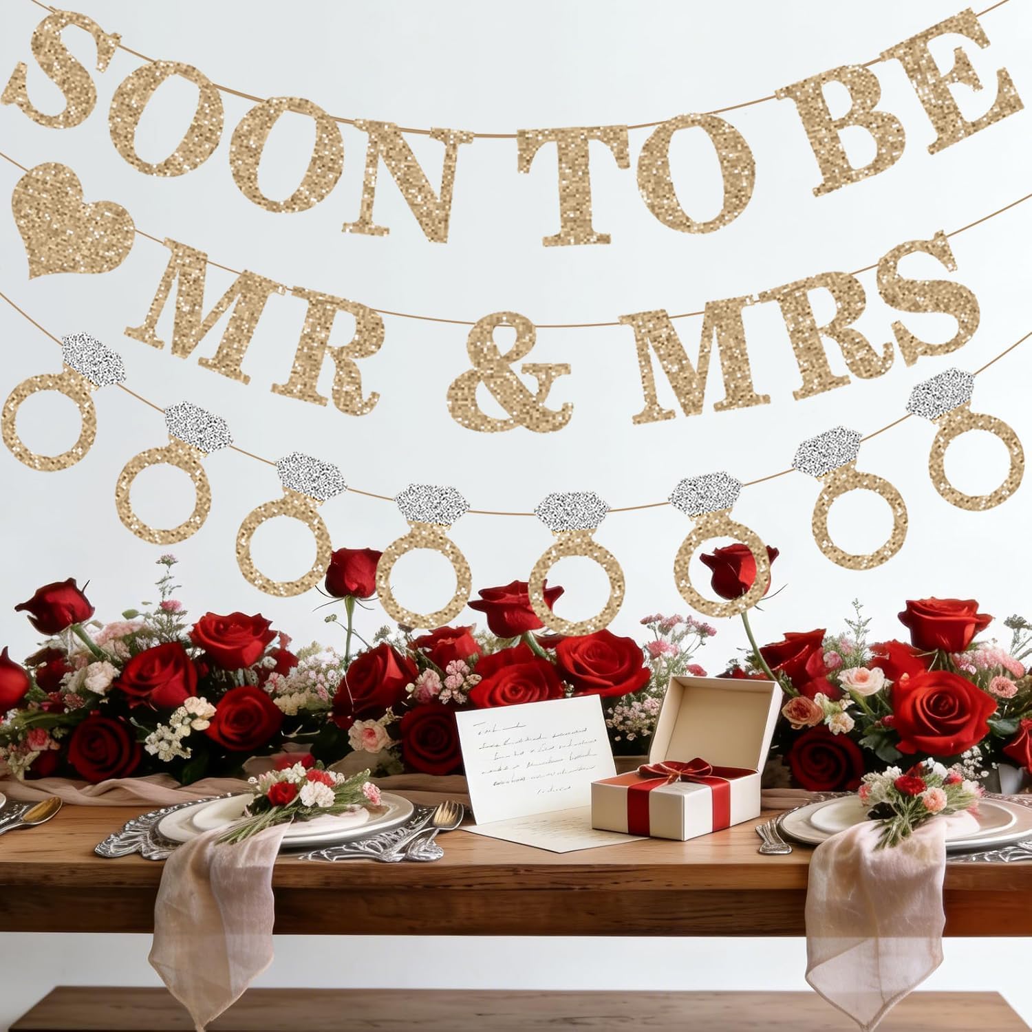Soon To Be Mr & Mrs Banner for Bachelorette Party Bridal Shower Wedding