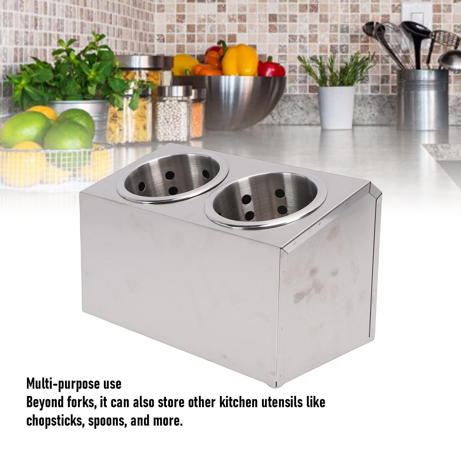 Arbeitsplatten-Besteckspender mit Geräumigem Design (2