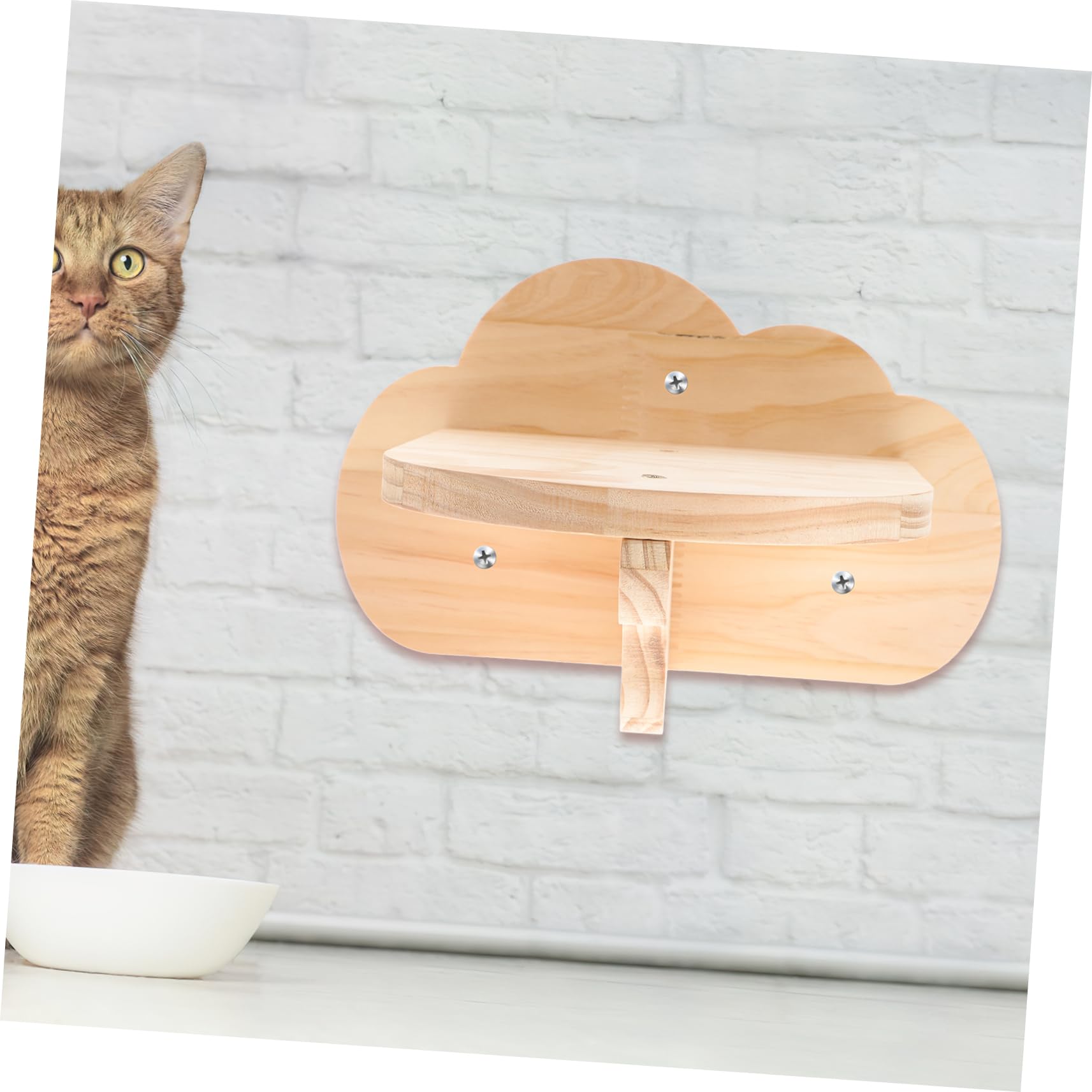 Albero Tiragraffi per Gatti in Legno, Struttura da Arrampicata Indoor | Piattaforma per Salti, Uso per Gatti e Criceti, Design Salvaspazio per Ambienti