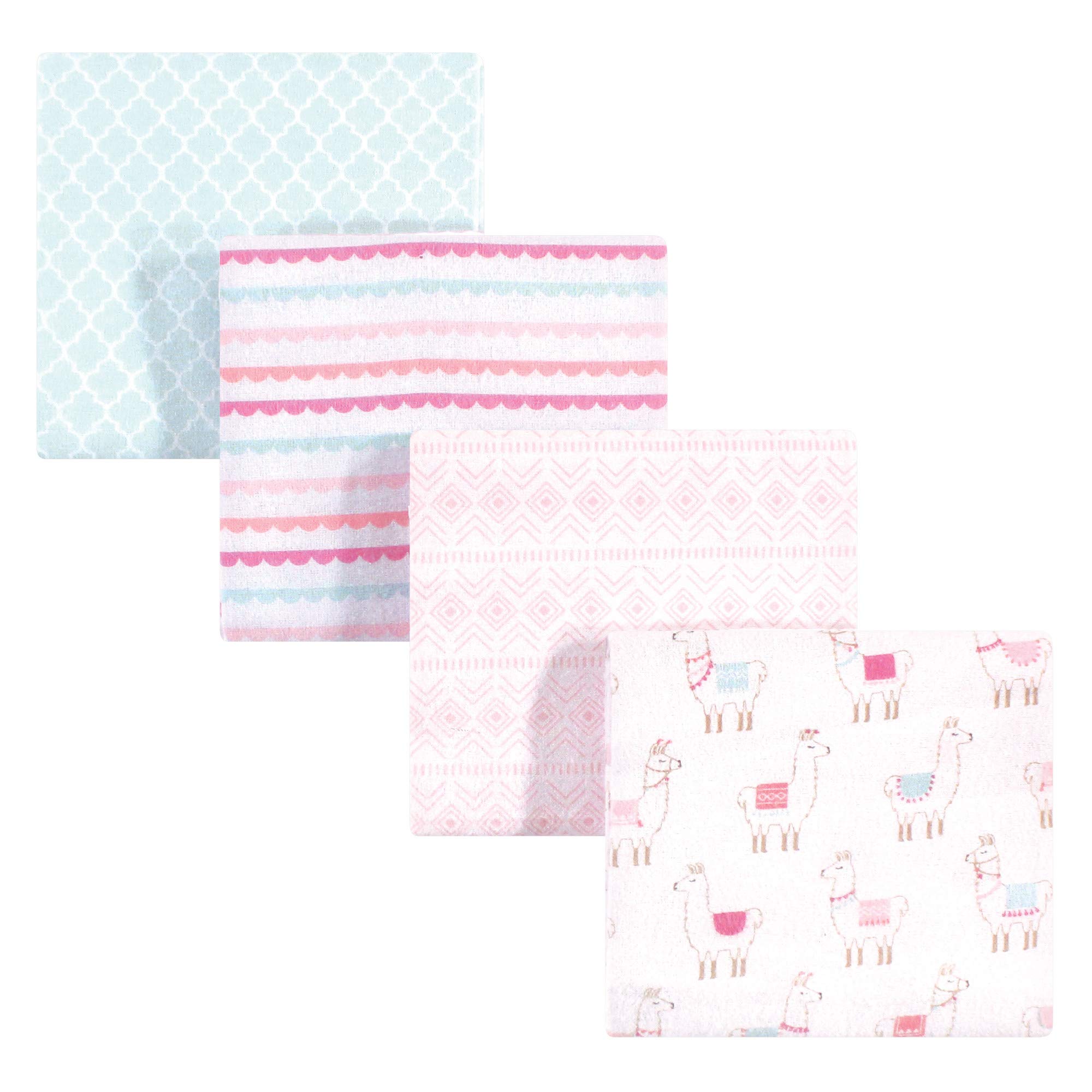 Hudson Baby Unisex Baby Cotton Flannel Receiving Blankets, Llama, One Size