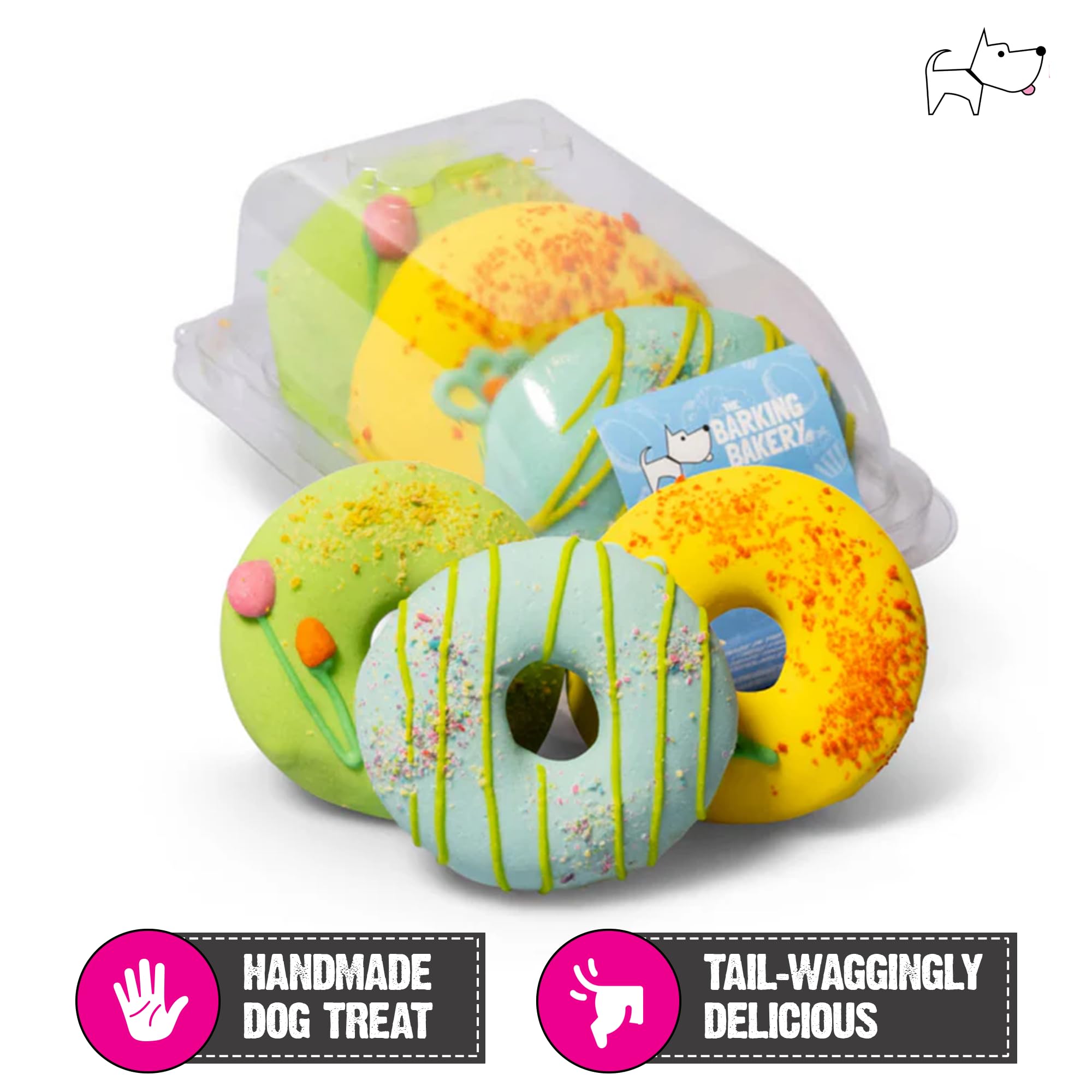 The Barking Bakery - Doggy Domuttz - Handmade Dog Treats - Human Grade Ingredients - Meat Free - Baked in the UK - 12x70g - Image 3