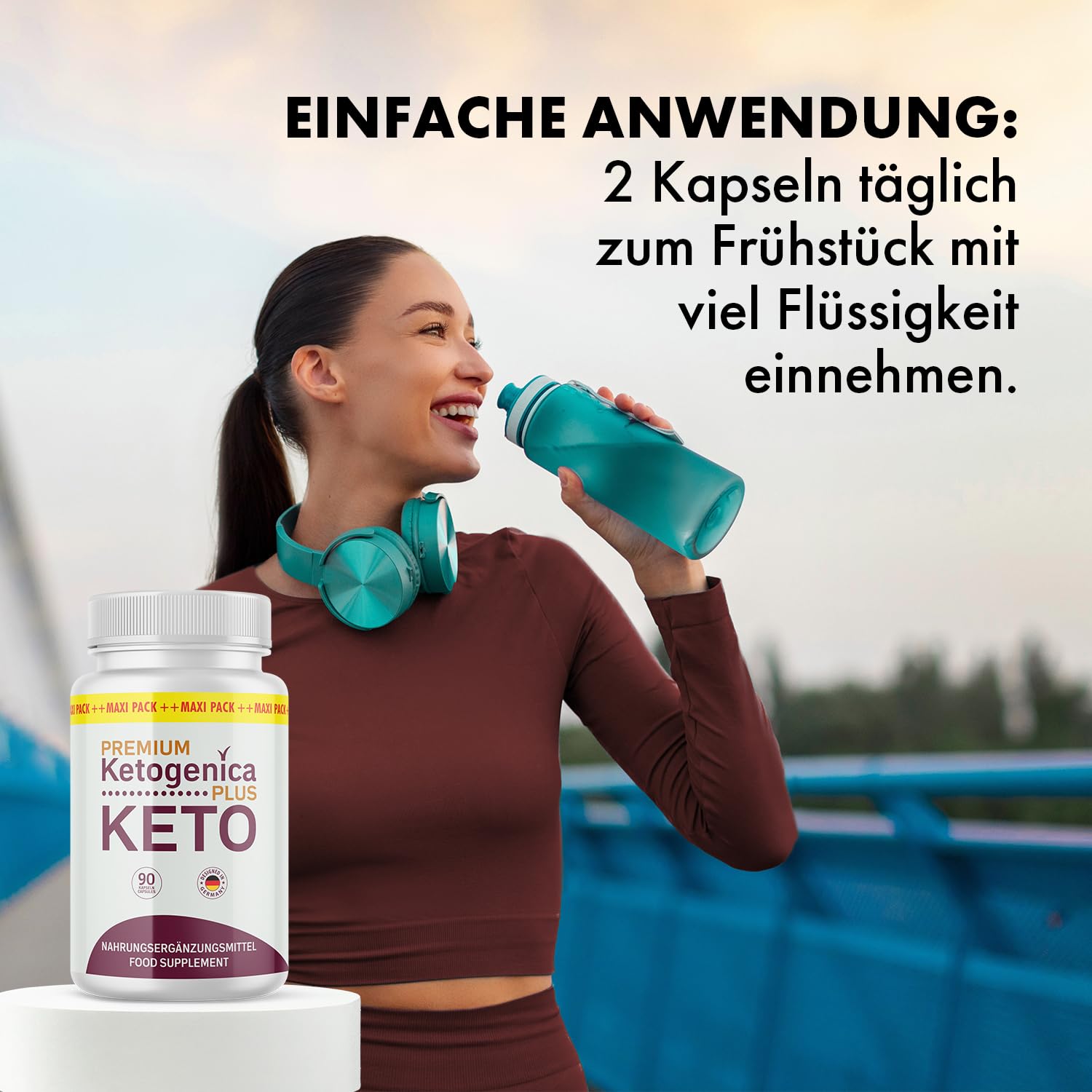 Premium Ketogenica Plus Kapseln | Kombination hochwertiger Zutaten | mit Apfelessigpulver | Inhalt 90 Kapseln