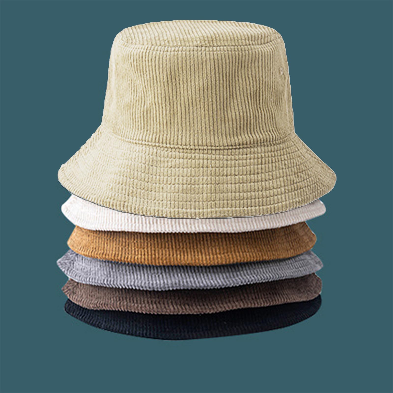 Amazon.com: Cherjoury Women Men Winter Warm Corduroy Bucket 