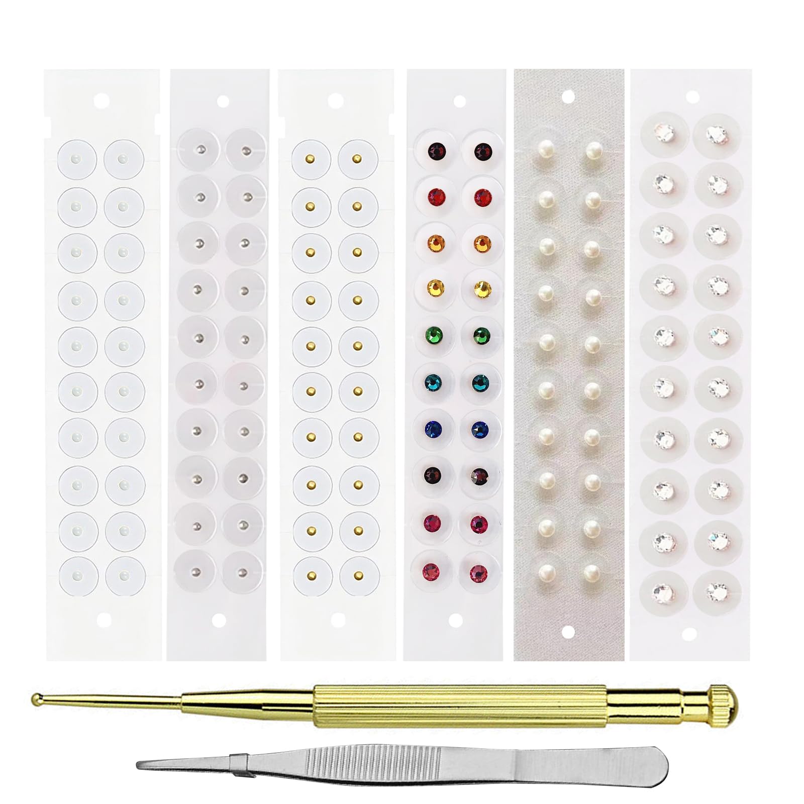 Photo 1 of Pddolw Ear Seeds Acupuncture Kit - Relaxation, Easy Application, and Excellent Durability to Support Your Beauty Mix -120 Pcs