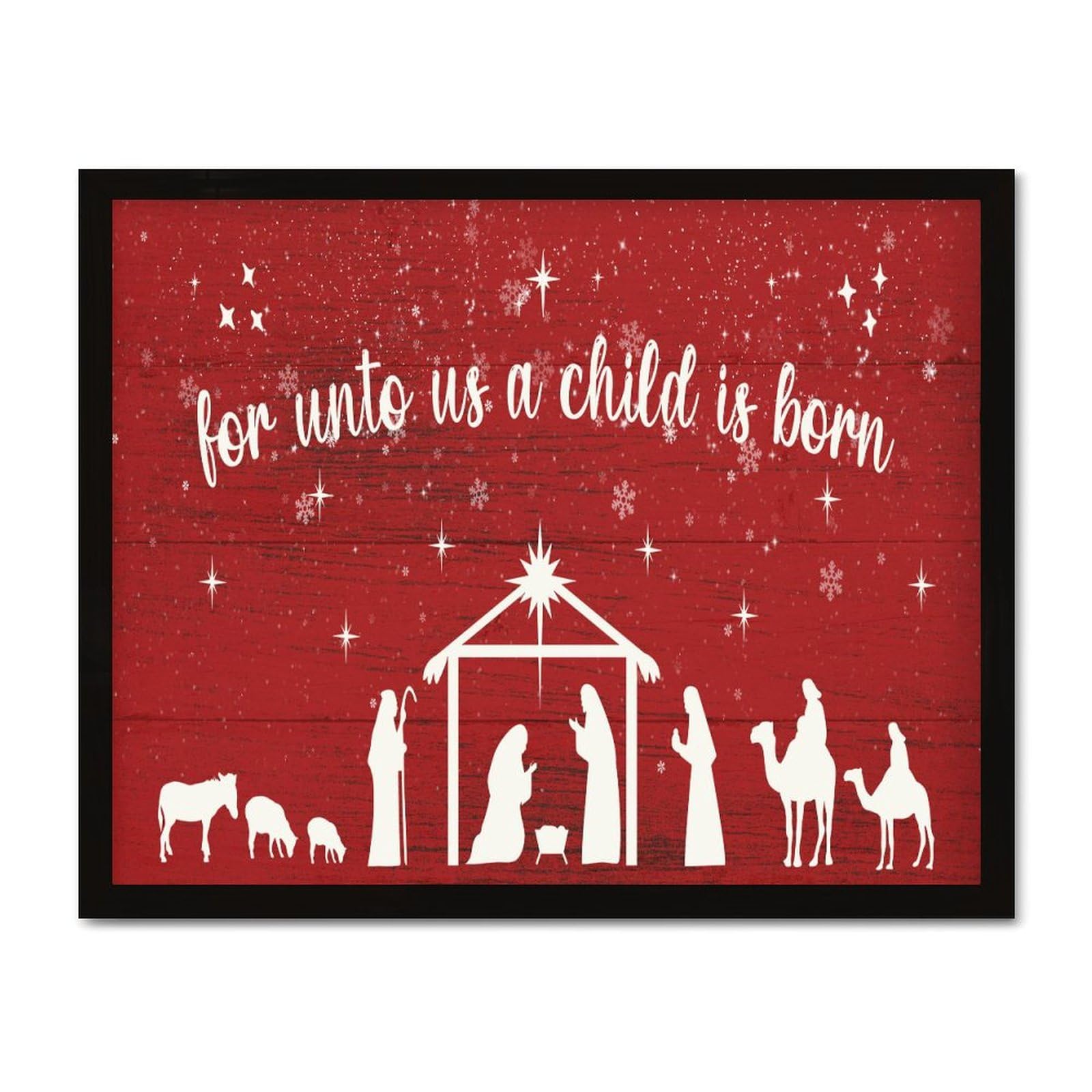 Décoration murale Oh Holy Night pour chalet et salon