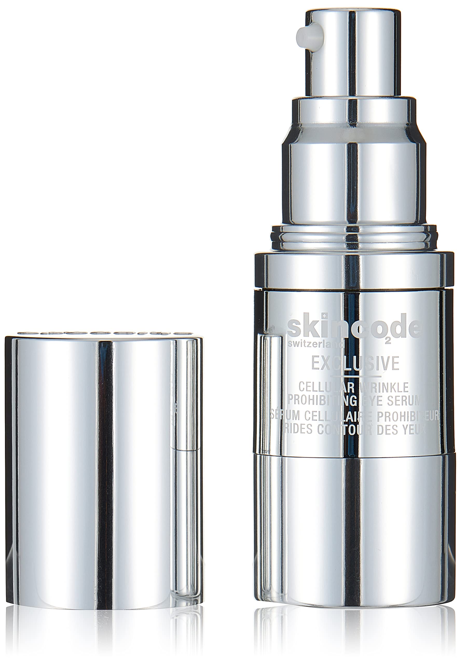 SkincodeExclusive Cellular Wrinkle Prohibiting Eye Serum | Age-Defying Formula with ACR Complex | Reduce Dark Circles, Puffiness, Fine Lines | Hydrating & Firming | | 100% Vegan, 15 ml