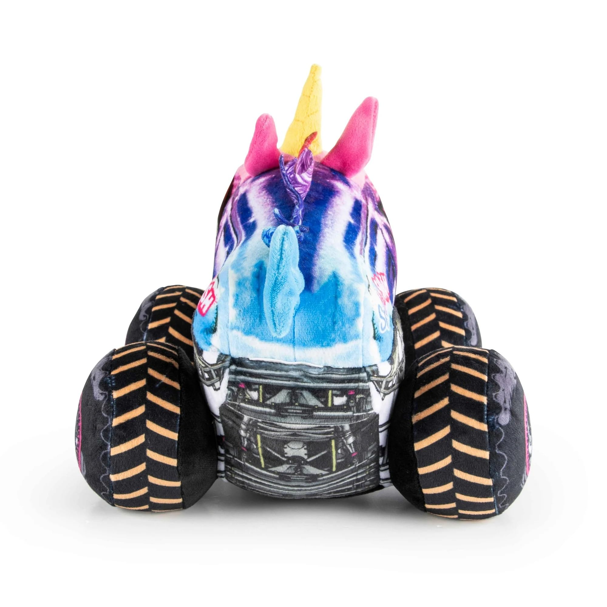 Monster Jam Sparkle Smash Einhorn-Plüschkissen, dekoratives Charakterkissen, superweiches Monster-Truck-Plüschtier für Kinder ab 3 Jahren