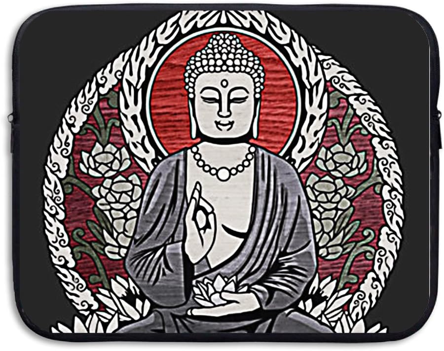HAULKOO Siddartha Gautama Buddha Water-resistant Neoprene Laptop Sleeve Skin Cover Case Bag With Zipper Pocket For 13 Inch Laptop / Notebook / MacBook Air / MacBook Pro