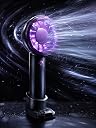 Zirak Portable Rechargeable Mini Fan w, 100-Speed Adjustable Handheld Fan, USB Charging, Quiet High-Speed Personal Cooling Fan for Travel, Office & Home (Black & Purple) gallery image