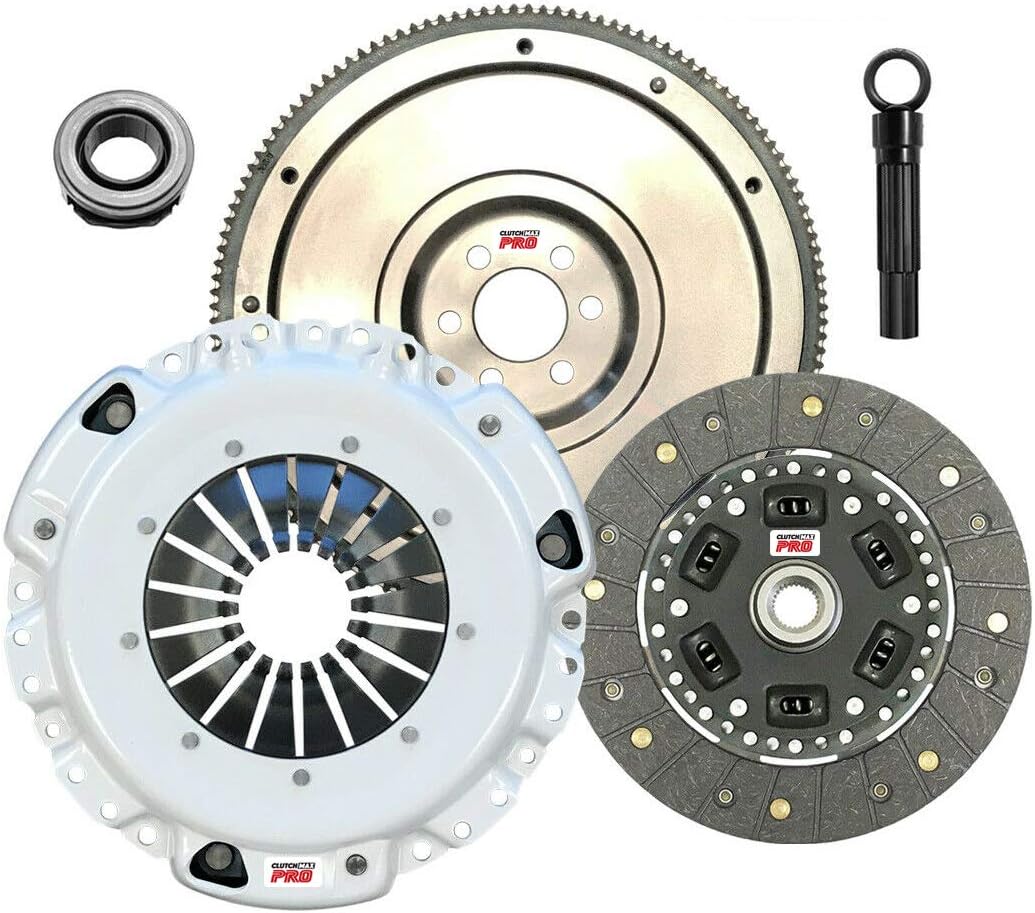 ClutchMaxPRO Heavy Duty OEM Clutch Kit Compatible with 1998 1999 2000 2001 2002 2003 2004 2005 2006 VW Beetle Golf Jetta 2.0L AEG MK4 (CP17046HD-CK)