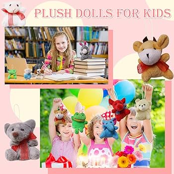 Amazon.co.jp: YALARY 48個パック ミニアニマルぬいぐるみ パーティー