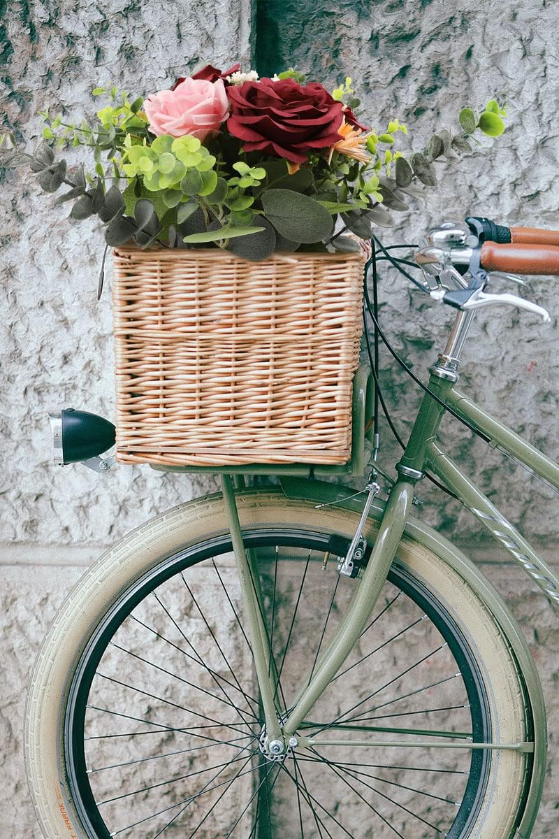 LVEFIT Artificial Rose Flower Burgundy Rose Flower Silk Flowers 12 pcs with Long Stem Silk Roses Bouquet for Wedding Bridal Shower Party Home Decoration - Image 7