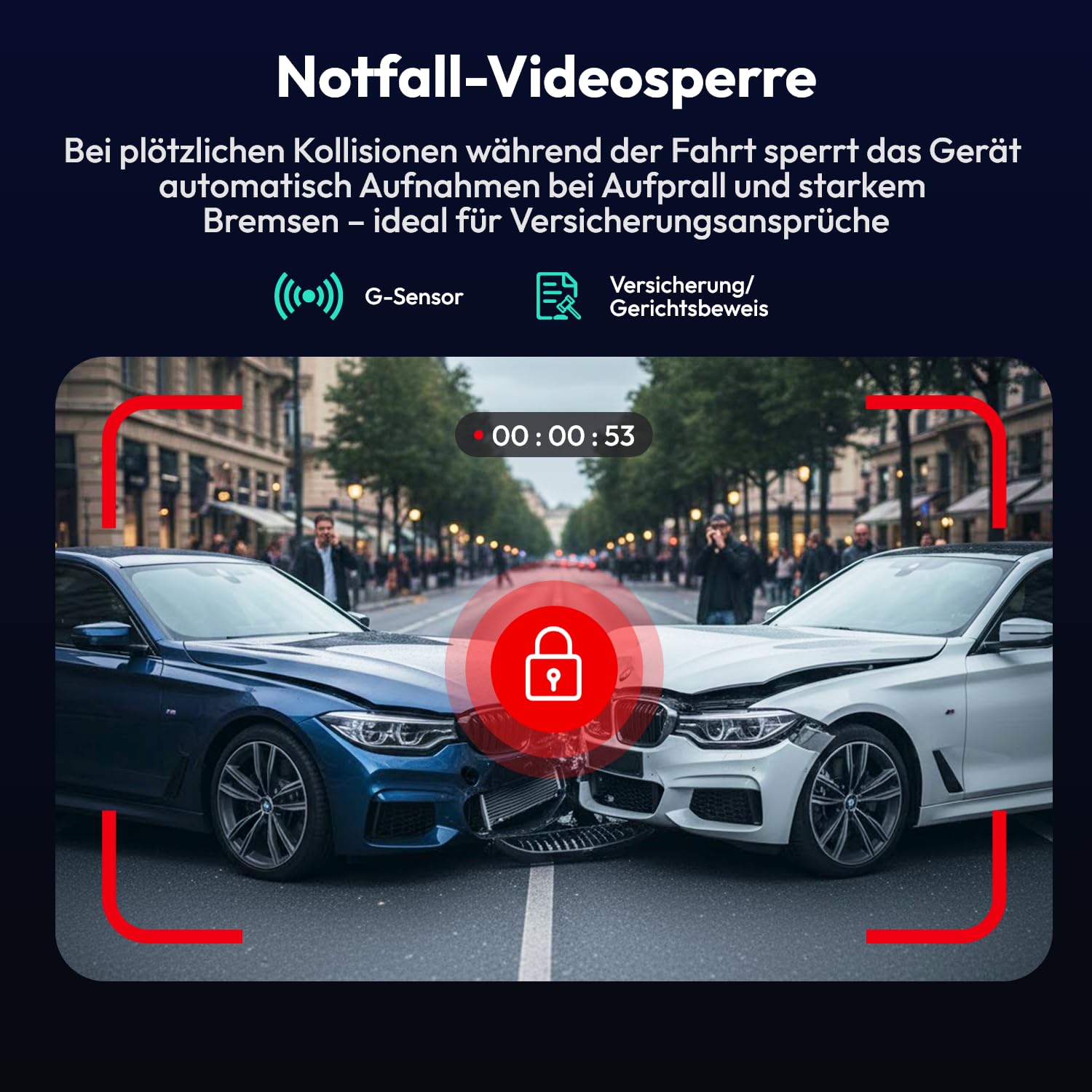 BOTSLAB 4K UHD Dashcam Auto Vorne, Mini Dashcam 360°Drehbar mit 5,8GHz WiFi | F1.5 WDR Nachtsicht & 150°FOV Auto Kamera, GPS, 24/7 Parküberwachung, G-Sensor, Loop-Aufnahme, Max. 512 GB (HK40 Plus)