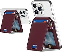 Vista 10 de Cavor Compatible con Magsafe - Cartera magnética para iPhone 17/16 Pro Max/14 Pro/15/14 Plus/13/12 Mag, funda de crédito para iPhone 15/13/12, rosa