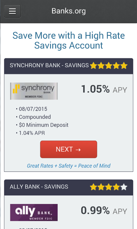 Bank Interest Rates Savings