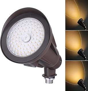 LEONLITE 3CCT LED Bullet Flood Light, 4H4V/5H5V/6H6V, 120-277V