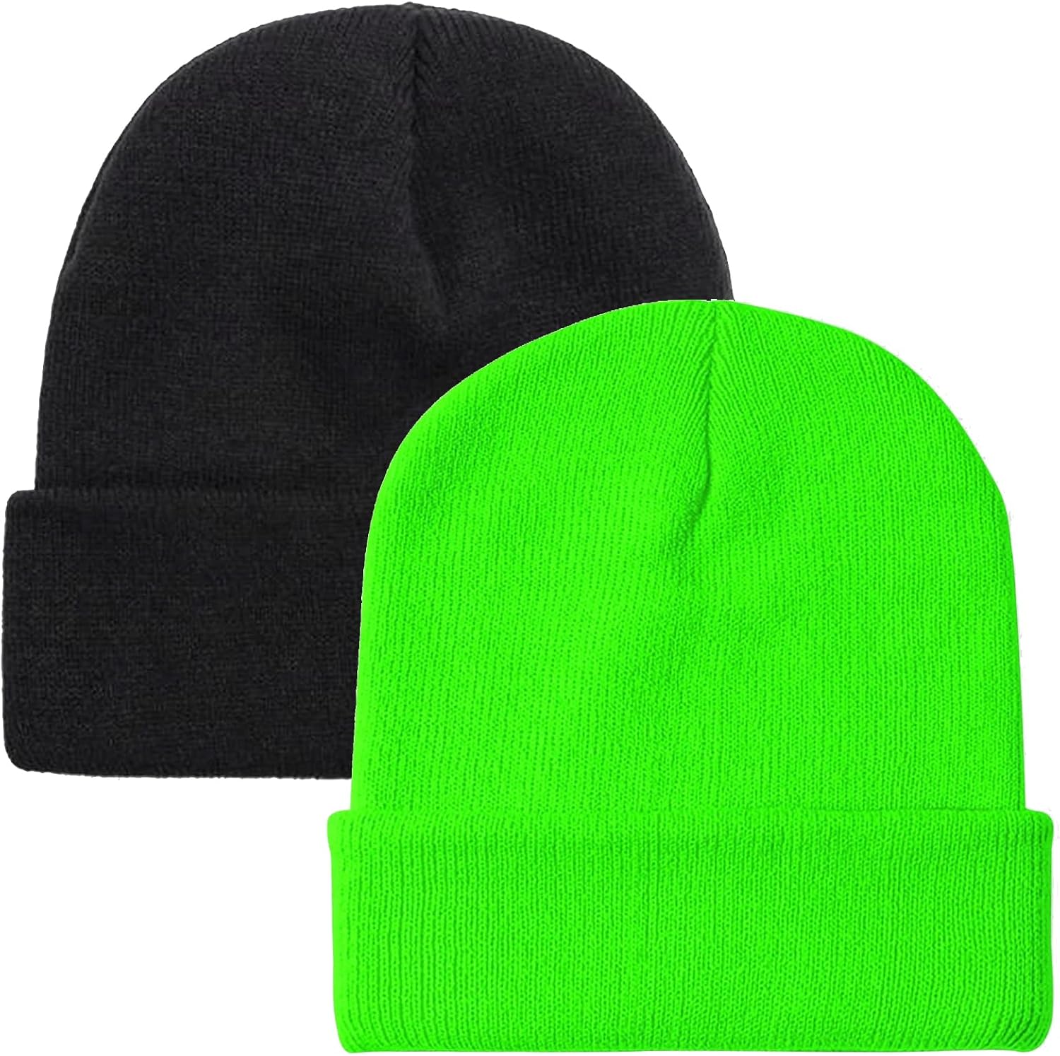 ZOORON Beanie for Men Women Warm Winter Hat Unisex Soft Knit Cuffed Beanie Skull Cap