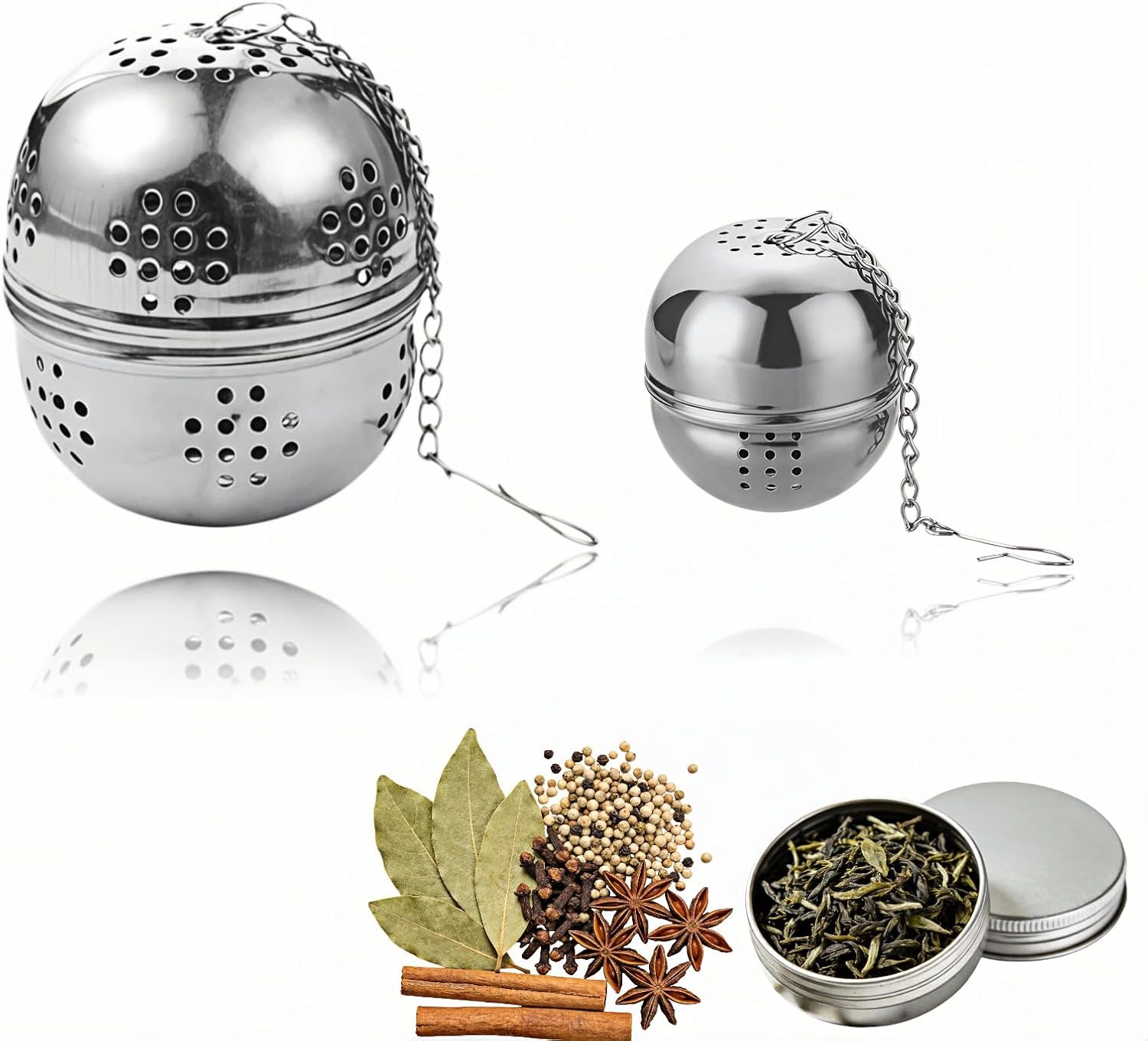 2Pcs Stainless Steel Tea Infuser...