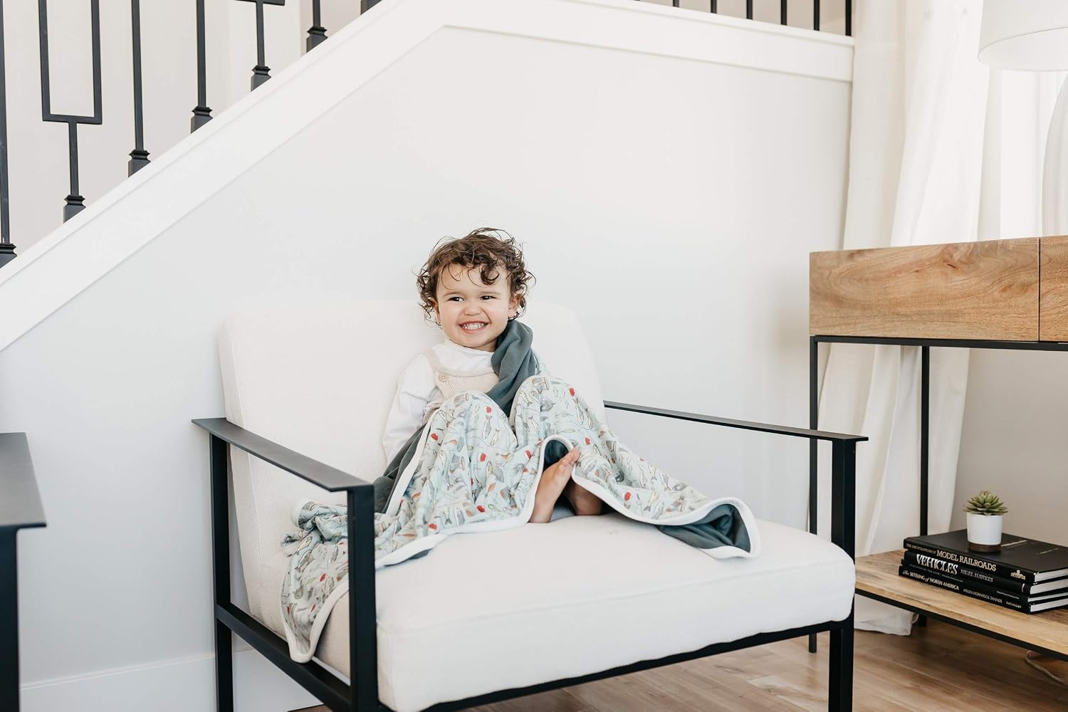 Copper Pearl Soft Baby Quilt: Breathable and Cozy Blanket for Boys, Girls & Toddlers | Three-Layer, 46x46 Premium Polyester/Rayon with Trout Pattern