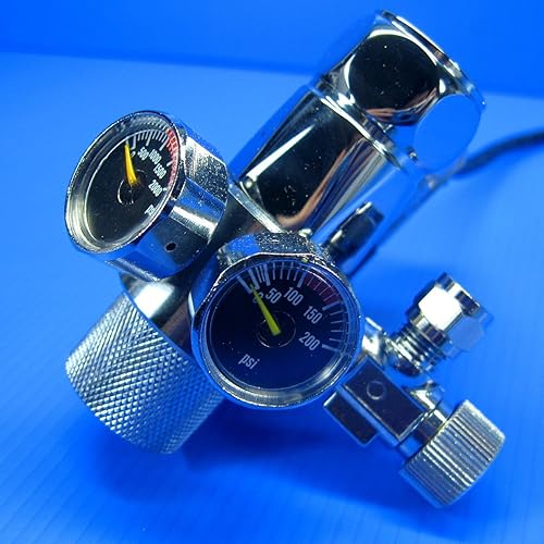 Miniatura 4 de 1pc Acuario CO2RegulatorVálvula magnéticaAjustableSolenoide GAUGED plantados tanque