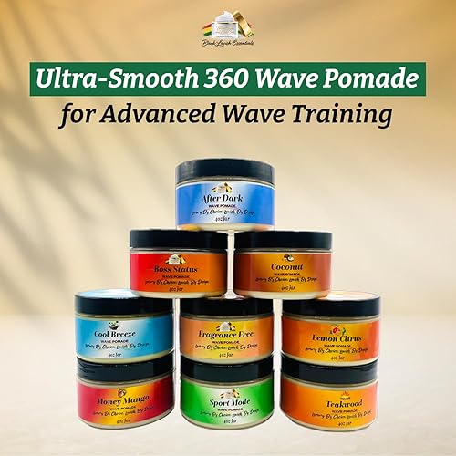 Miniatura 6 de Hair Pomade For Men, Non-Greasy Pomade For Deep Waves, No Artificial Preservatives, Best Hair Styling Product For Men, Flawless Hair 360 Waves For