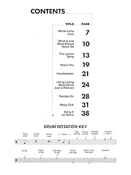 LED ZEPPELIN 2-Volume Set 楽譜本 Led Zeppelin - II Platinum Drums: Drum Transcriptions
