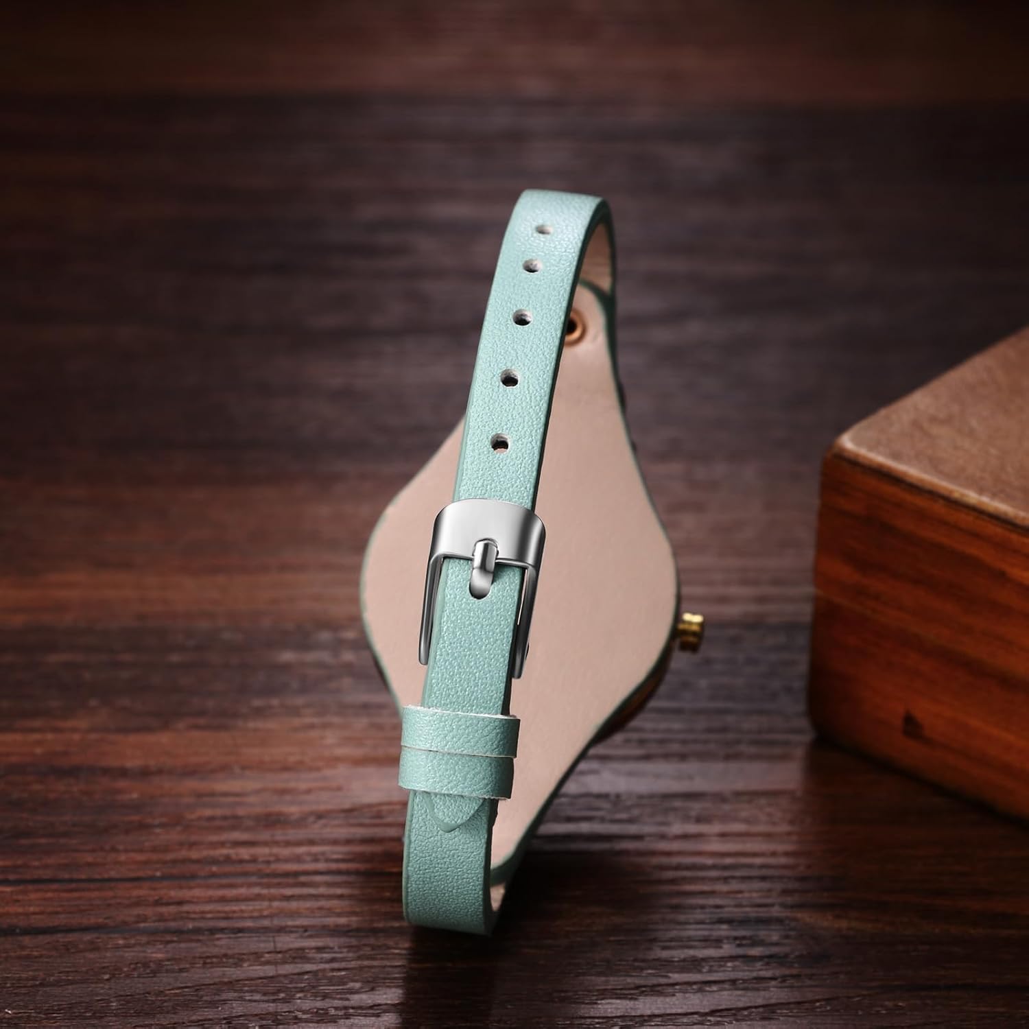 Avaner Women's Leather Quartz Watches: Slim Strap Small Face Ladies Elegant Dress Wrist Watches - Image 3