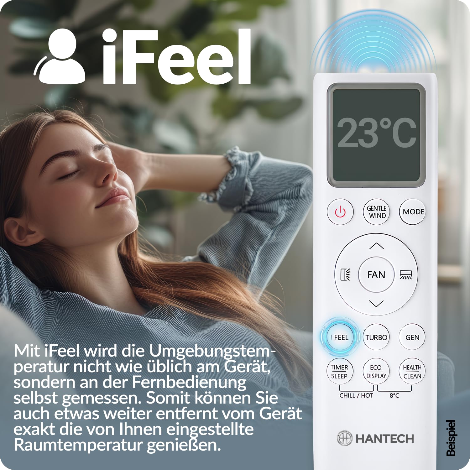 HANTECH Multisplit Klimaanlage 27000 BTU H-PRO 3x9000 BTU Inneneinheit WIFI