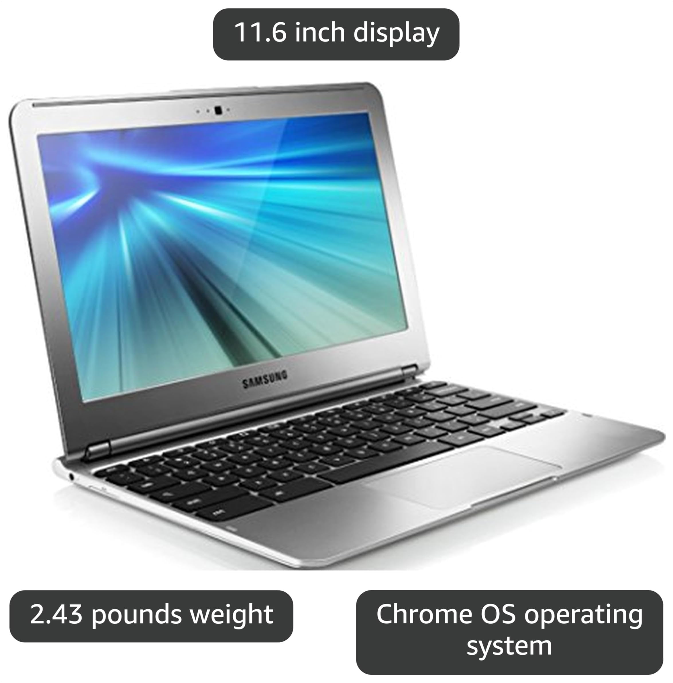 Amazon.com: Samsung Chromebook (Wi-Fi, 11.6-Inch) 2012 Model