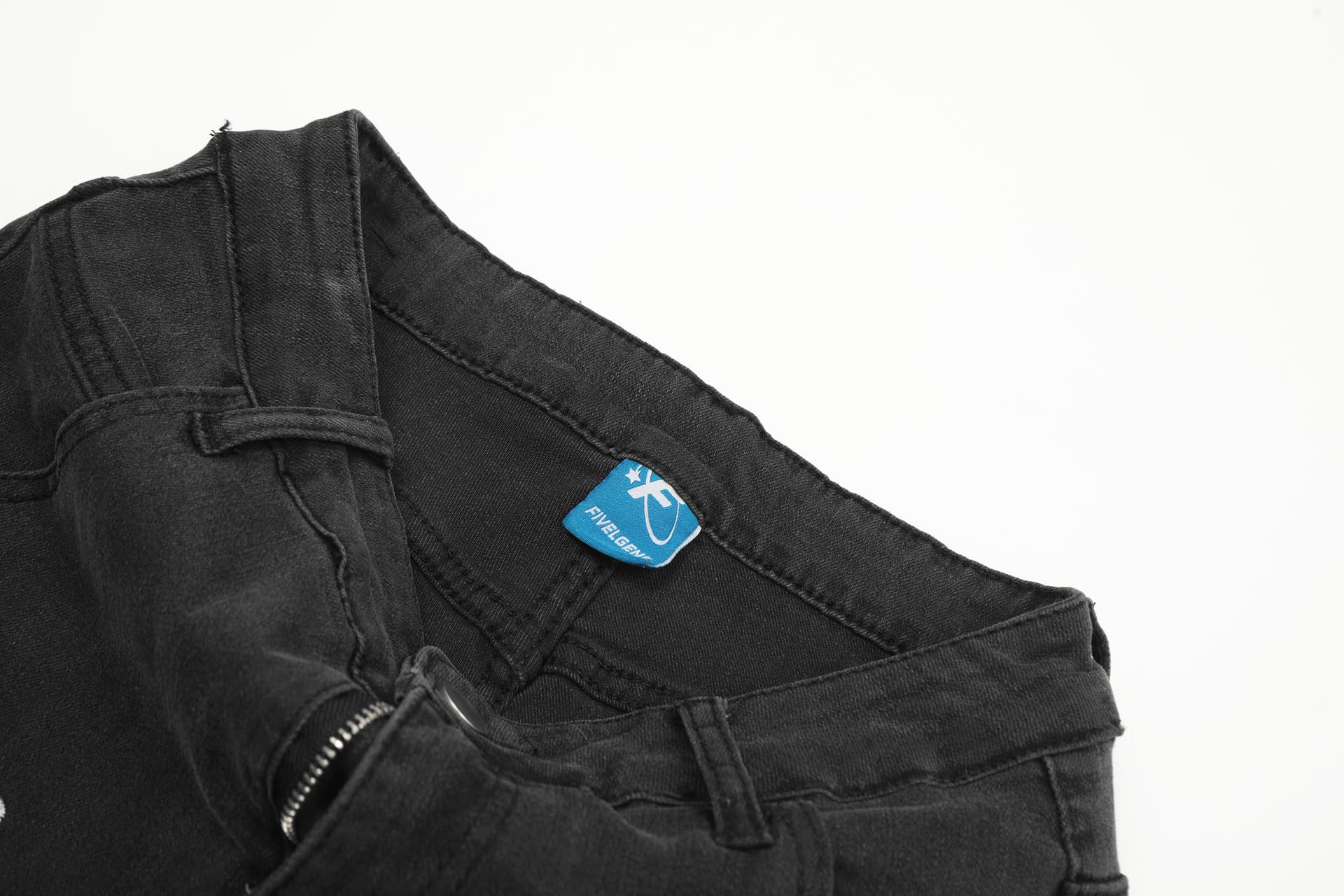 Jeans para Mujeres niñas Jeans Bootcut de Cintura Alta Y2K Pantalones de Mezclilla elásticos Parte Inferior de Campana Vintage