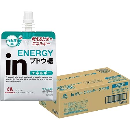 Amazon Inゼリー エネルギー ブドウ糖 ラムネ味 180g 30個 考えるエネルギー補給 10秒チャージ ぶどう糖30g ビタミンb1配合 ウイダー ドラッグストア