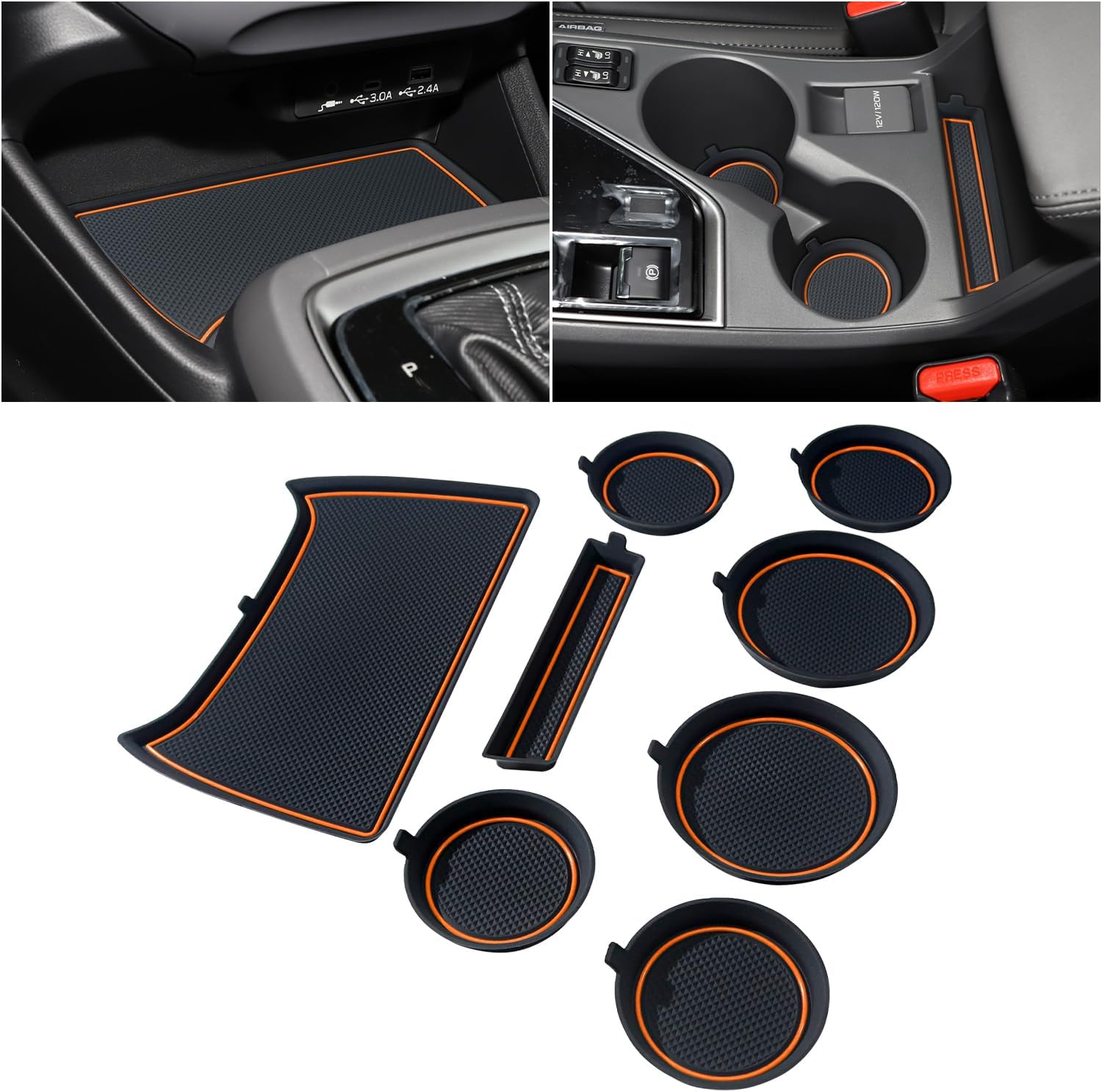 MOCHENT 3D Cup Holder Inserts for Subaru Crosstrek