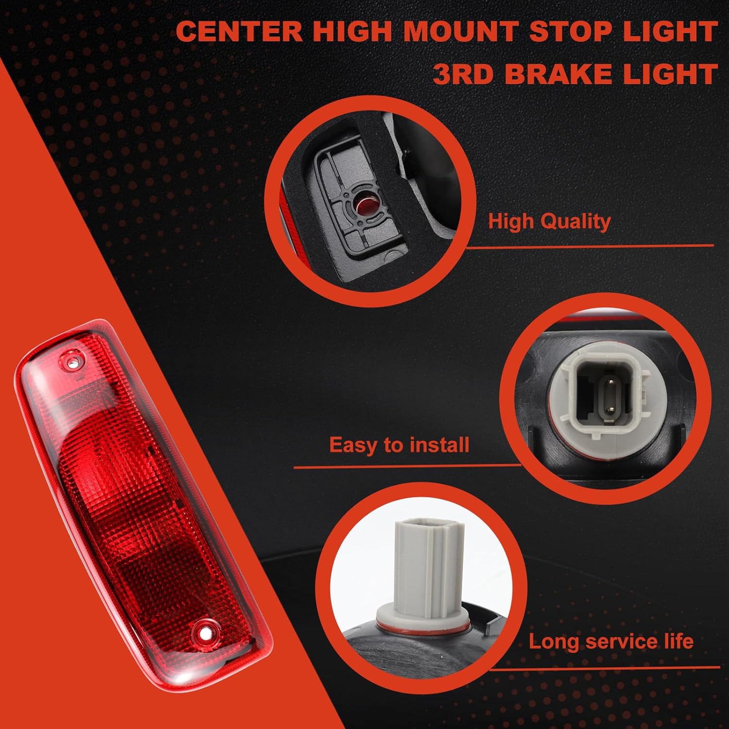 923-153 Third Brake Light 3rd Brake Light Compatible with Nissan NV1500 NV2500 NV3500 2012-2021 Replace Center High Mount 265901PA0A Center Stop Light