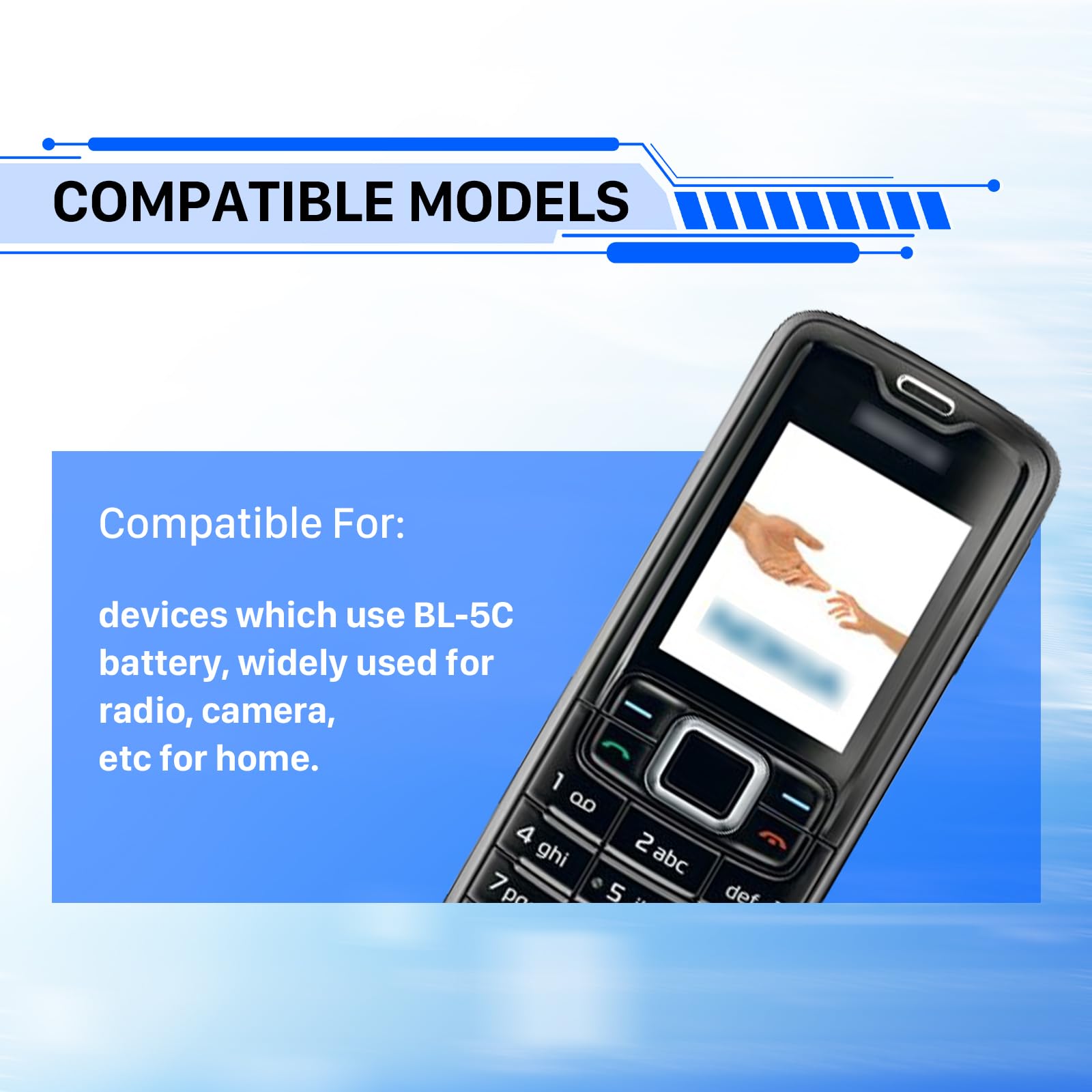3 sztuki x 1600 mAh BL-5C akumulator + ładowarka litowo-jonowe akumulatory zamienne do Nokia BL-5C telefon komórkowy bl5c radio Backup akumulator