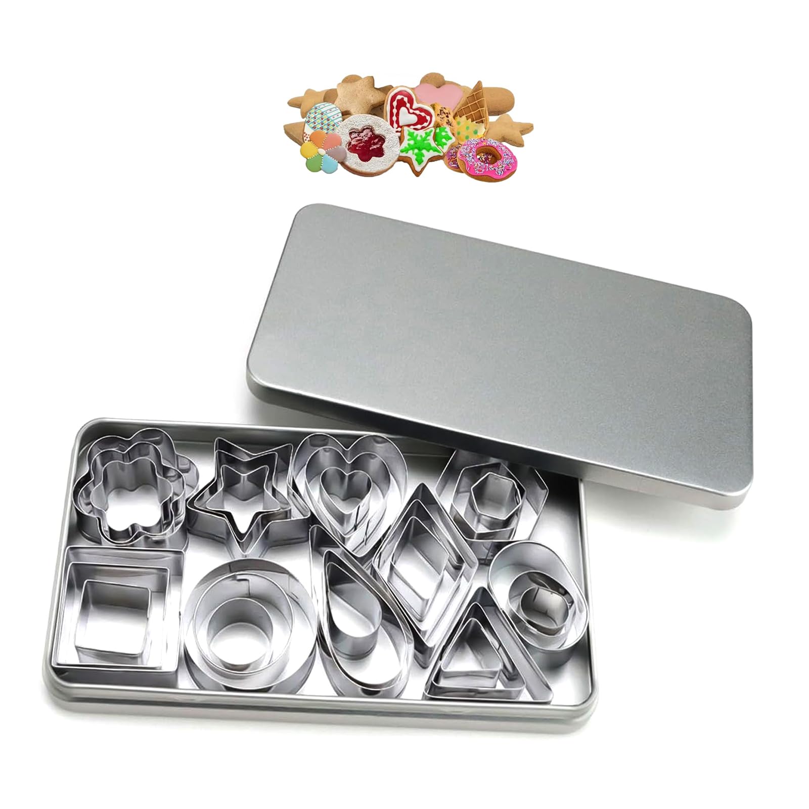 11 PCS Emporte-Pièces Acier Inoxydable Emporte-pièces Rond Patisserie Pour Les Biscuits Cuisine Pour Biscuits Pates A Sucre Gateaux Emporte 11 Tailles Differentes Fei Yu 78772009