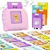 Talking Flash Cards for Toddlers 2-4 Years Speech Therapy Toys, Pocket Speech for Toddlers Learning Toys, 224 Sight Words for Toddler Educational Preschool Toys Gifts Pink
