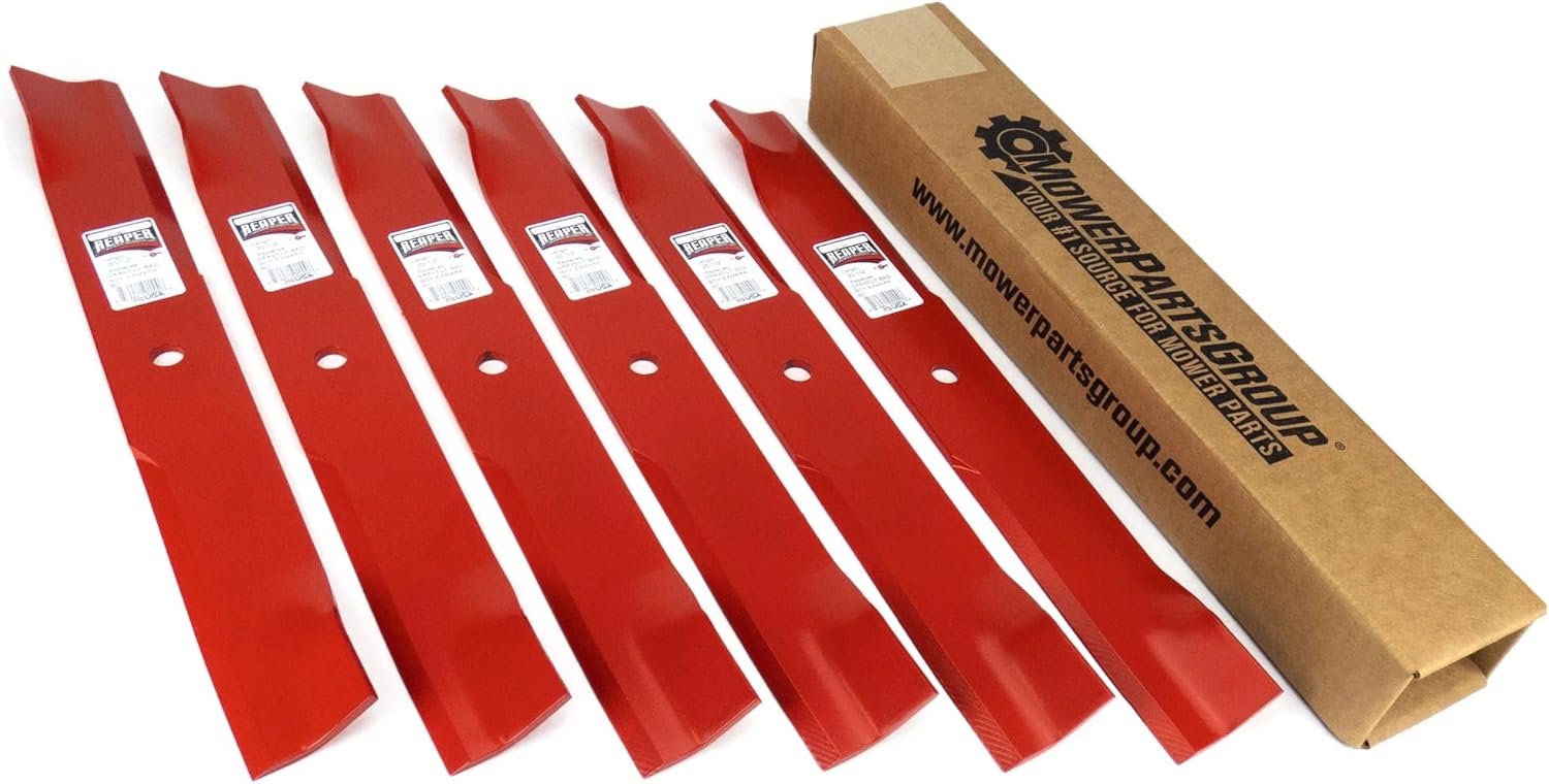 MowerPartsGroup (6) Reaper 60" Gravely Bad Boy Hustler Toro 20.5" Mower Blades Made in USA