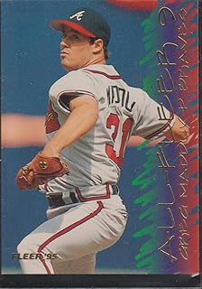 1995 Fleer Greg Maddux Braves All Fleer 9 Insert Baseball Card #9