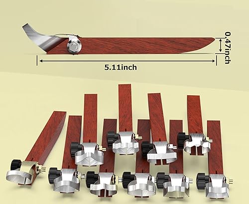 Miniatura 2 de GEOCCI 10 piezas de herramientas de fabricación de mango de cerámica, herramientas de tallado de cerámica, raspador de escultura, herramienta