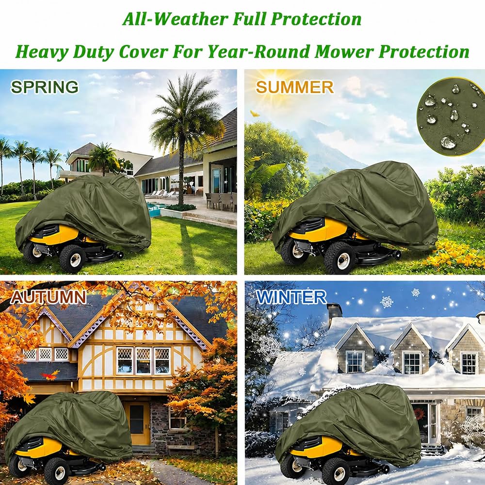 Funda para Tractor Cortacésped para Etesia Hydro 80 MKHP3 2024-pr 31", Cubierta Impermeable 420D para Cortacésped Tractor