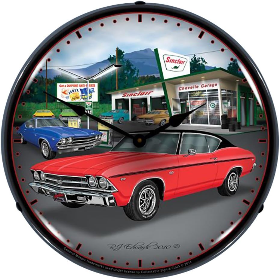 GMRE1012281 14" 1969 Chevelle Lighted Clock