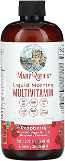 Multivitamin for Women, Men & Kids by MaryRuth's | Liquid Morning Multivitamin | Mens, Womens Multivitamin| Vitamin A C D E B6 B12 Biotin Zinc | Beauty | Vegan | Non-GMO | Gluten Free | 15 Servings