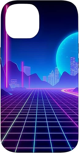 Miniatura 4 de Funda de arte para iPhone 16 Pro Vaporwave Synthwave Retrowave de los años 80 y 90