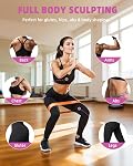 Resistance Bands for Working Out- 5 Levels with Exercise Bands, Multi-Colored Stretch Bands for Women Men, Legs, Glutes, Thighs, Yoga, Indoor & Outdoor Fitness