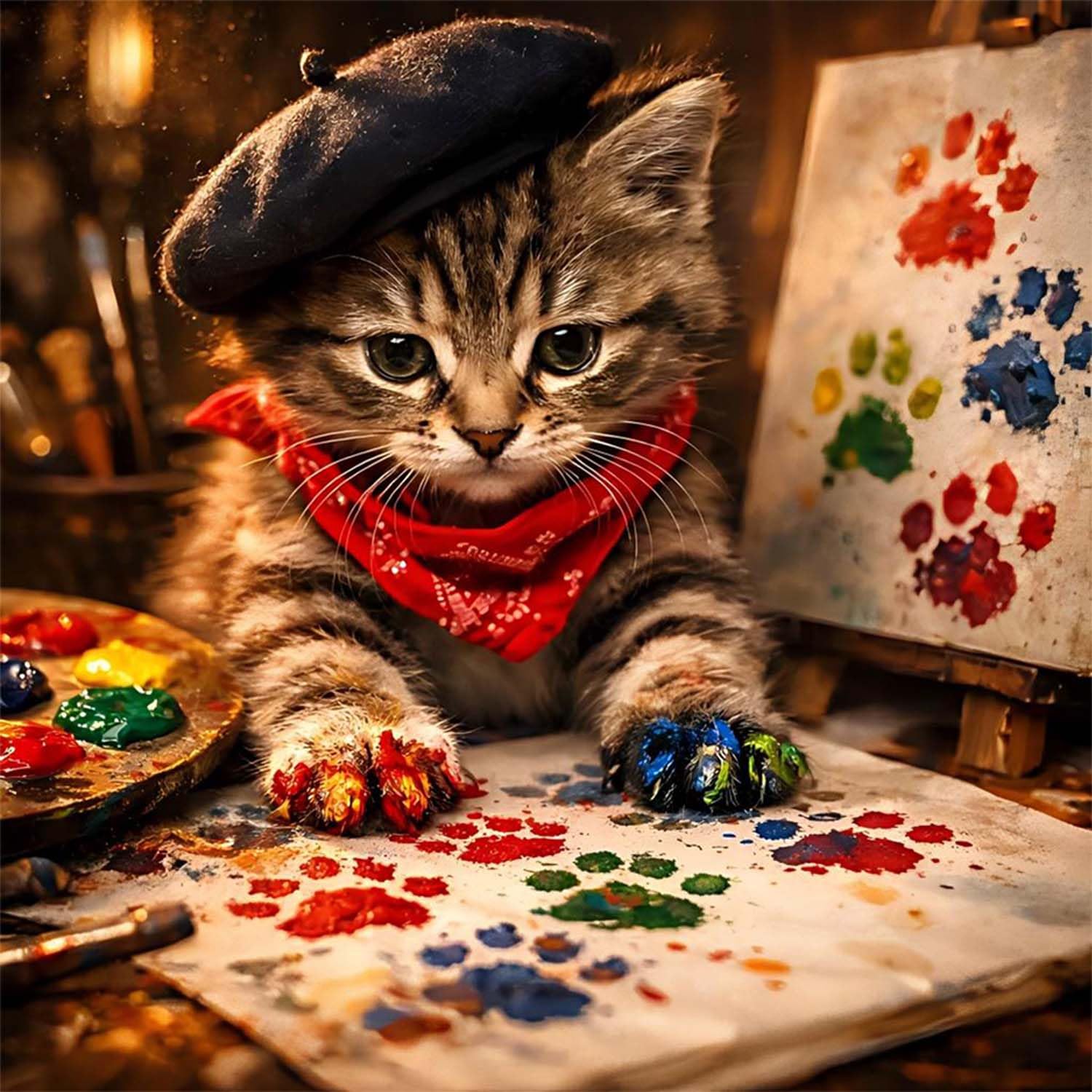 Diamond Art Kits for Adults - DIY Cat Decor -1