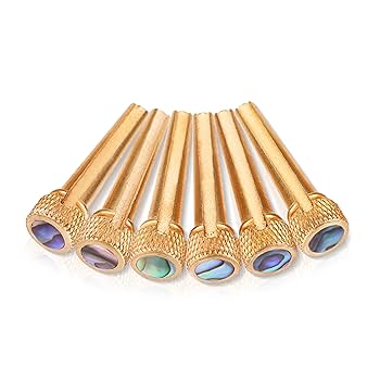 Amazon.com: Tbest 6Pcs Guitar Bridge Pins,Brass Bridge Pins