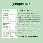 Good Protein Greens Superfood Powder Juice - 100% Natural Digestive Enzyme Greens Powder | Vegan Non-GMO Gluten Free Vitamins Green Powder - Organic Alfalfa Wheat Barley Grass Spirulina Powder | 225g Tropical Fruit