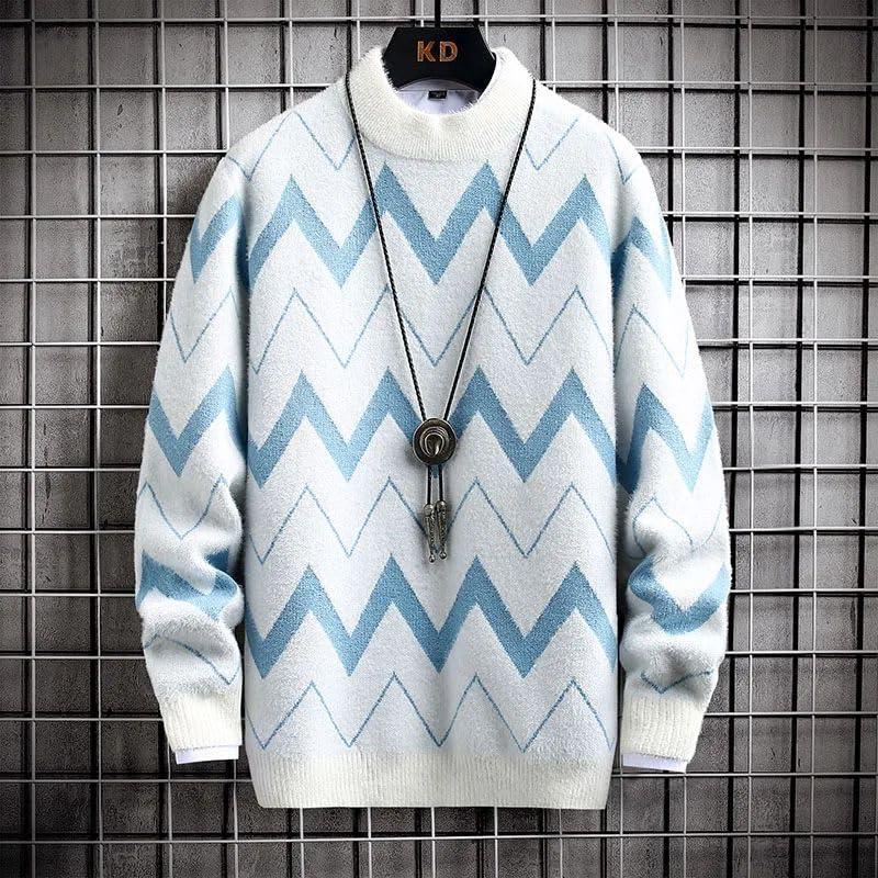 Pull style décontracté homme tricot chaud pour l'hiver