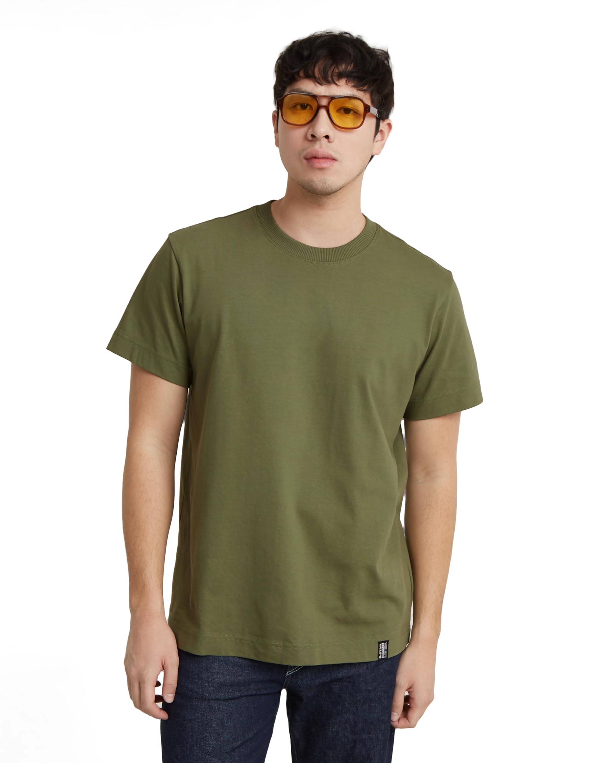 G-Star Men's Green (Sage D23471-C784-724) Essential Loose T-Shirt, M