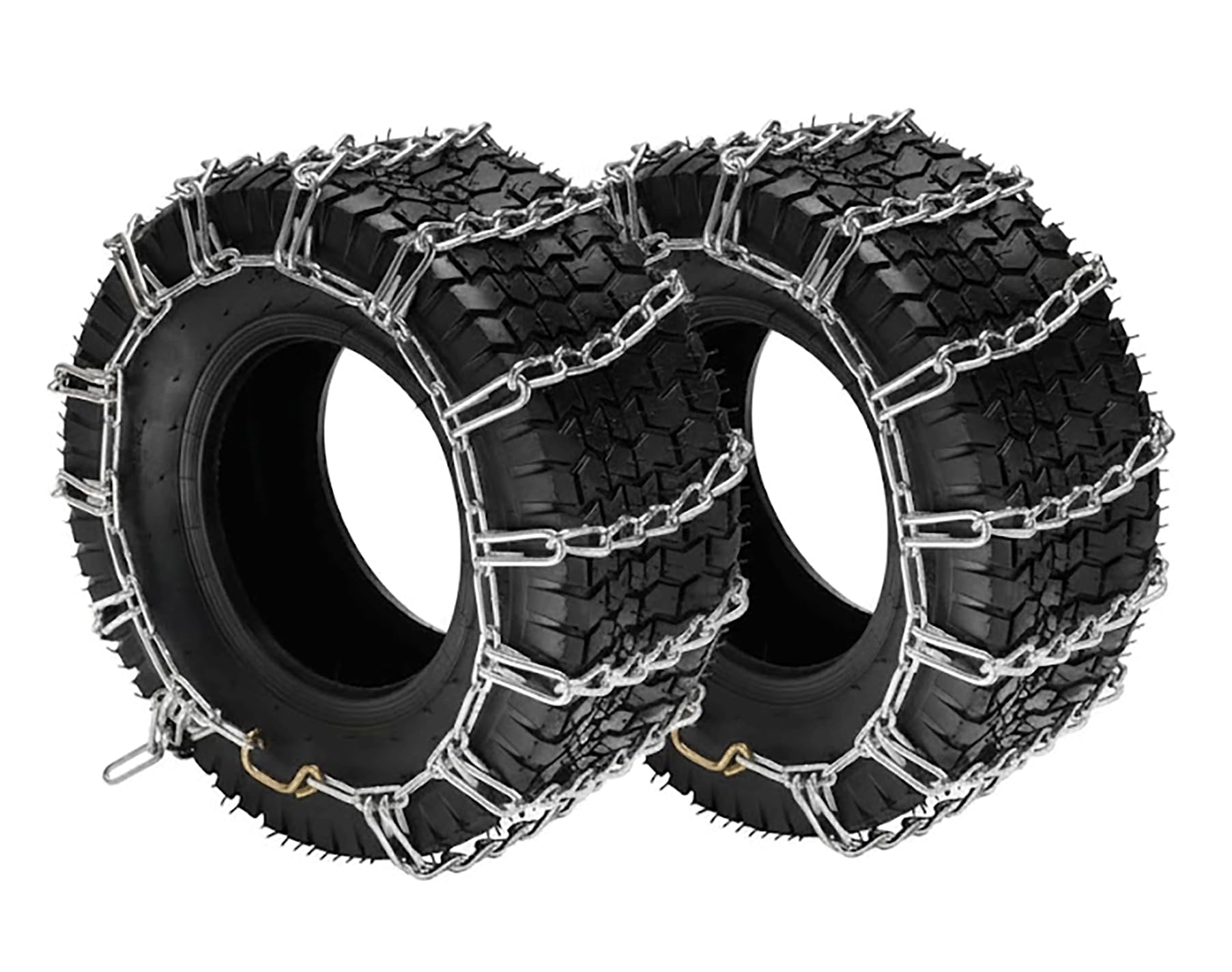 NEVADA Premium Schneeketten 18x8.50-8 - 2er-Set für Rasentraktor & Aufsitzmäher | Robuste Winterketten, Einfache Montage, Extra Grip für Schnee und Eis 18 x 8,50-8 18 Zoll